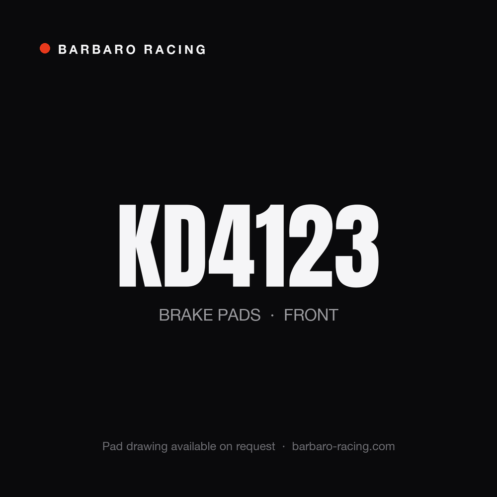 Barbaro Racing KD4123 front brake pads