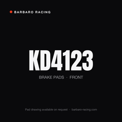 Barbaro Racing KD4123 front brake pads