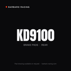 Barbaro Racing KD9100 rear brake pads