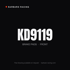 Barbaro Racing KD9119 front brake pads