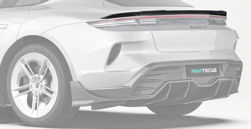 Paktechz Porsche Taycan (2025+) Carbon Fiber Body Kit - Porsche 2025 Taycan Rear Spoiler