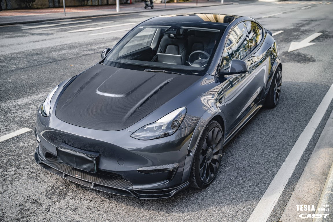 CMST Carbon Fiber Front Lip Ver.2 for Tesla Model Y