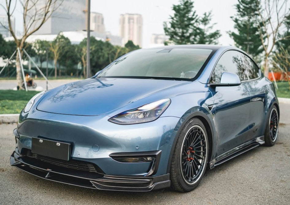 New Release! CMST Carbon Fiber Front Lip Ver.3 for Tesla Model Y