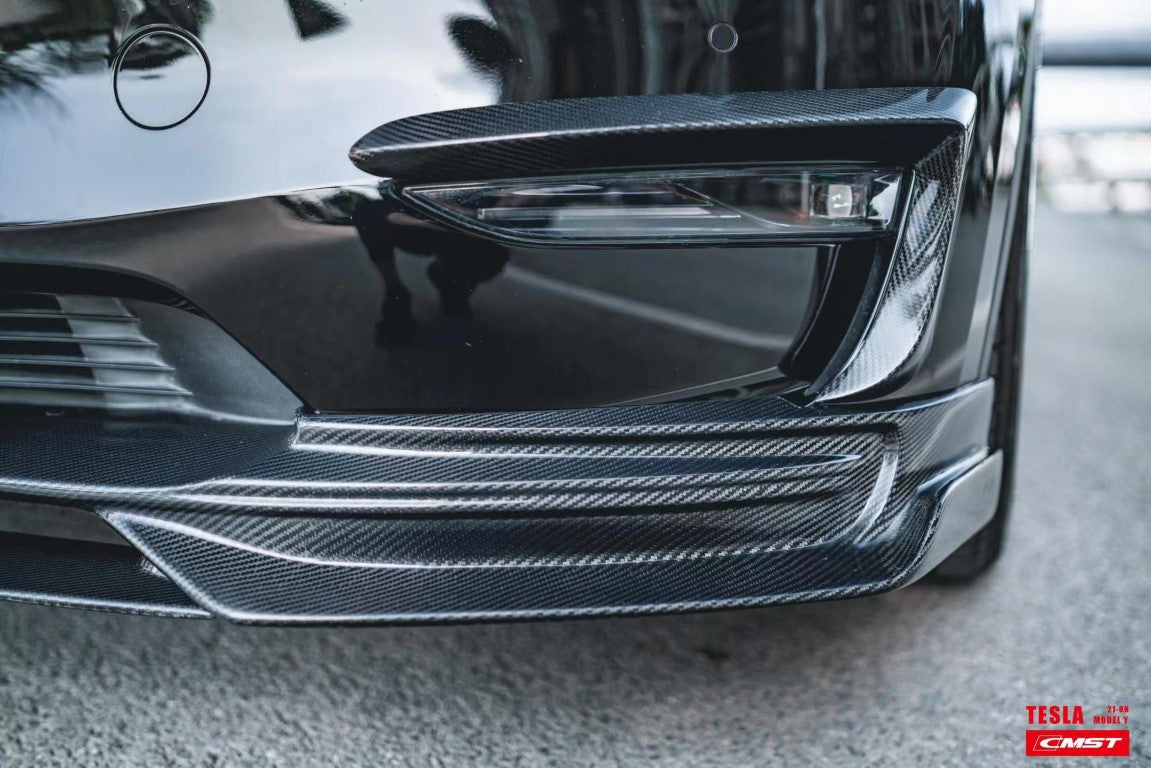 New Release! CMST Carbon Fiber Upper Valences Ver.2 for Tesla Model Y