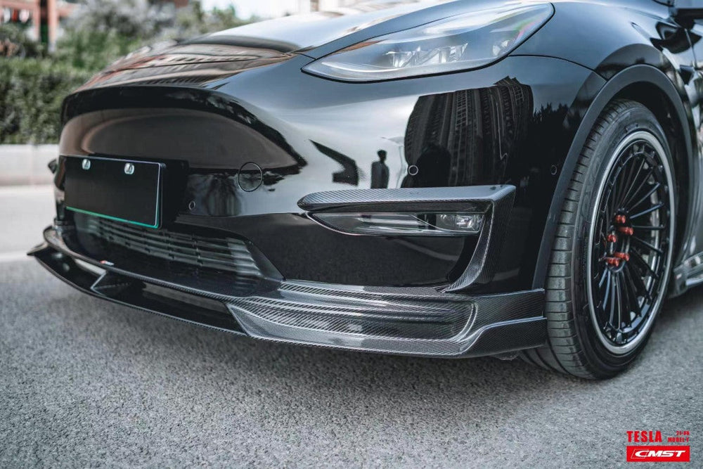 New Release! CMST Carbon Fiber Front Lip Ver.3 for Tesla Model Y