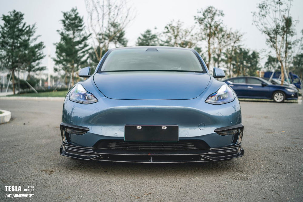 New Release! CMST Carbon Fiber Front Lip Ver.3 for Tesla Model Y