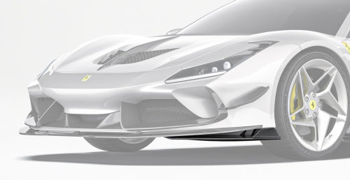 Paktechz Ferrari F8 Tributo/Spider Carbon Fiber Body Kit - Front Corner Splitter
