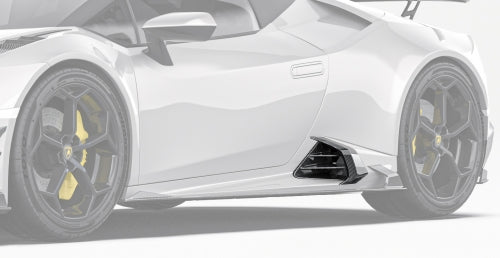 Paktechz Lamborghini Huracan EVO Carbon Fiber Body Kit - Side Skirt Vent Trims