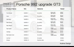 Porsche 992 Upgrade GT3 Style dry carbon performance body kit