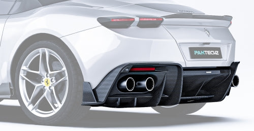 Paktechz Ferrari Roma Carbon Fiber Body Kit - Rear Diffuser