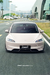 CMST Carbon Fiber Front Lip Splitter Ver.1 for Tesla Model 3 Highland 2024-ON