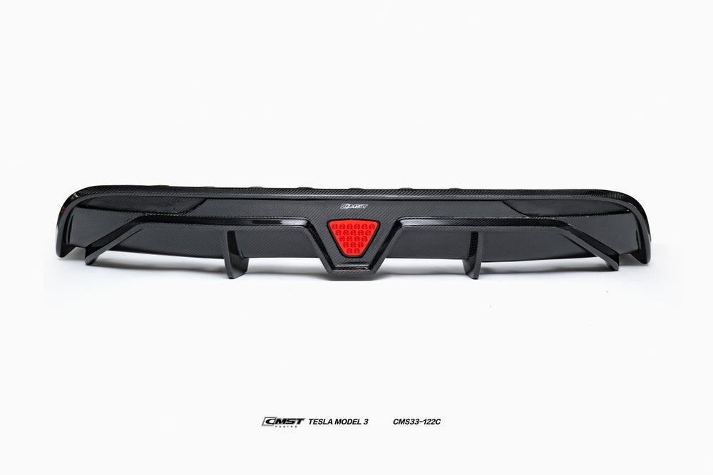 CMST Carbon Fiber Rear Diffuser & Canards for Tesla Model 3 2024-ON