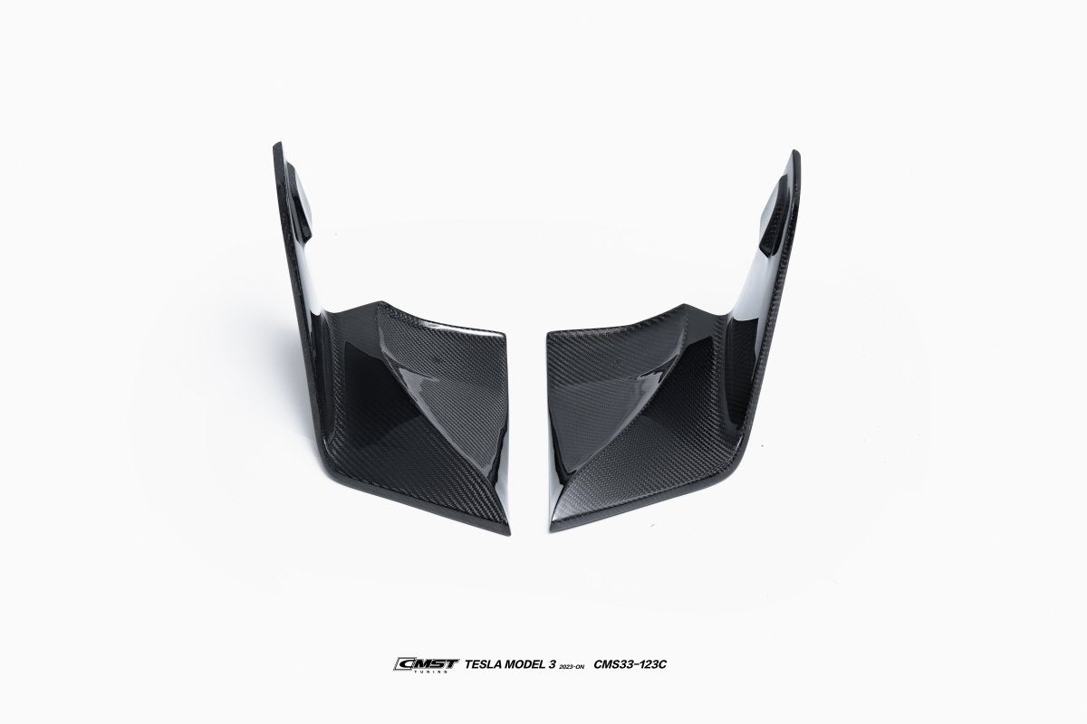 CMST Carbon Fiber Rear Diffuser & Canards for Tesla Model 3 2024-ON