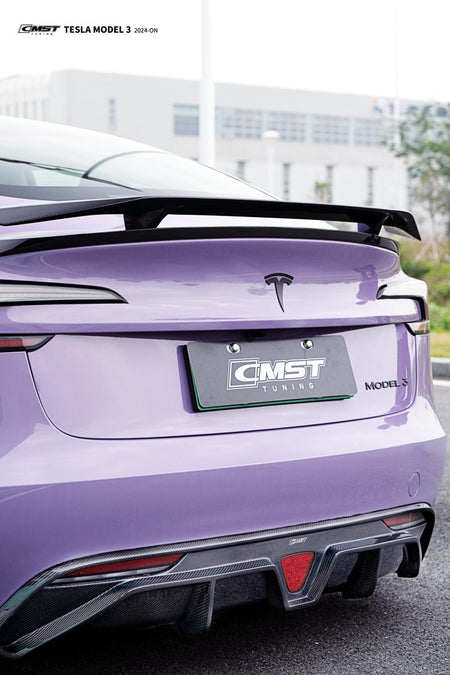 CMST Carbon Fiber Rear Spoiler Wing Ver.1 for Tesla Model 3 2024-ON