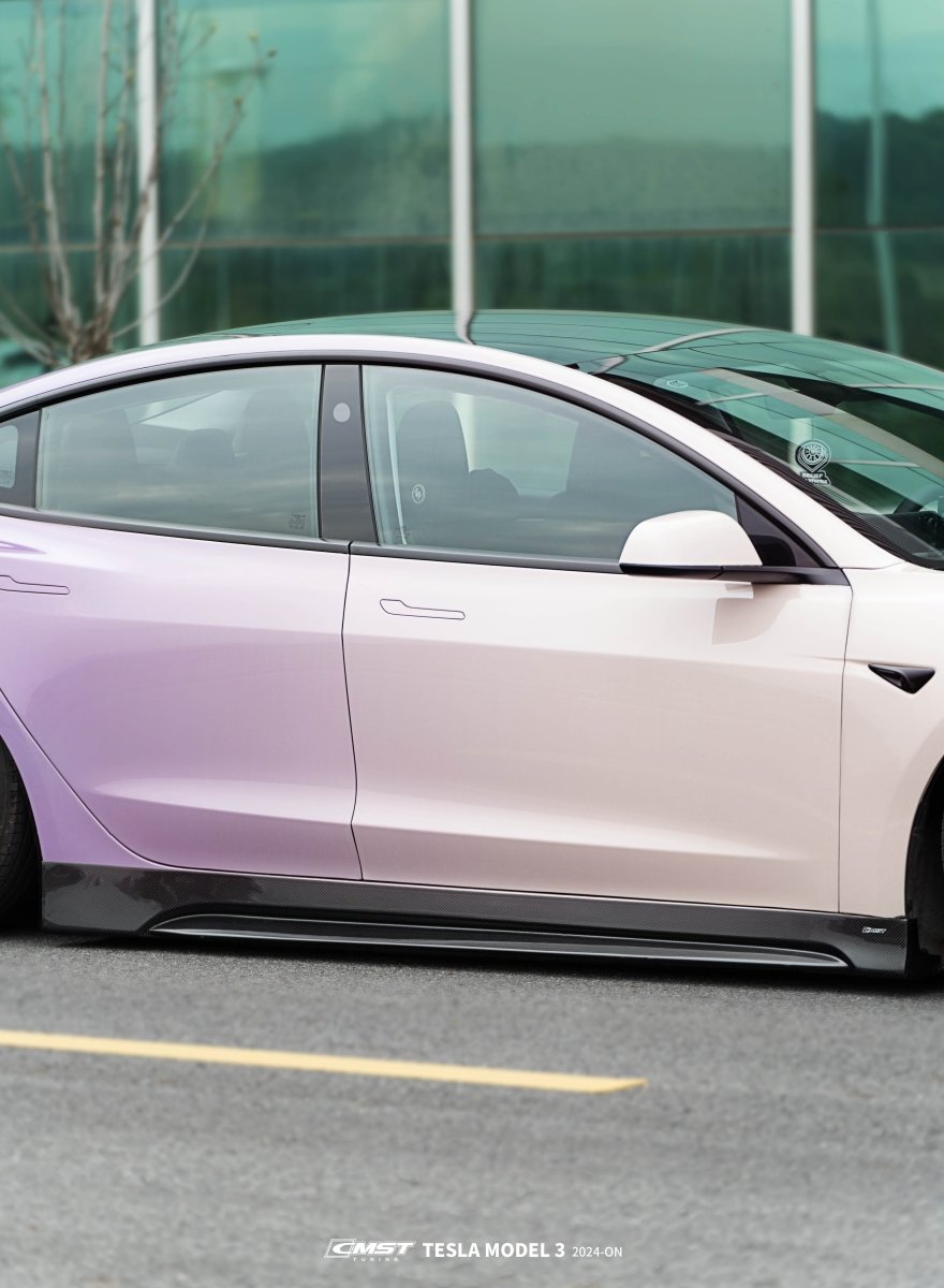 CMST Carbon Fiber Side Skirts Ver.1 for Tesla Model 3 2024-ON