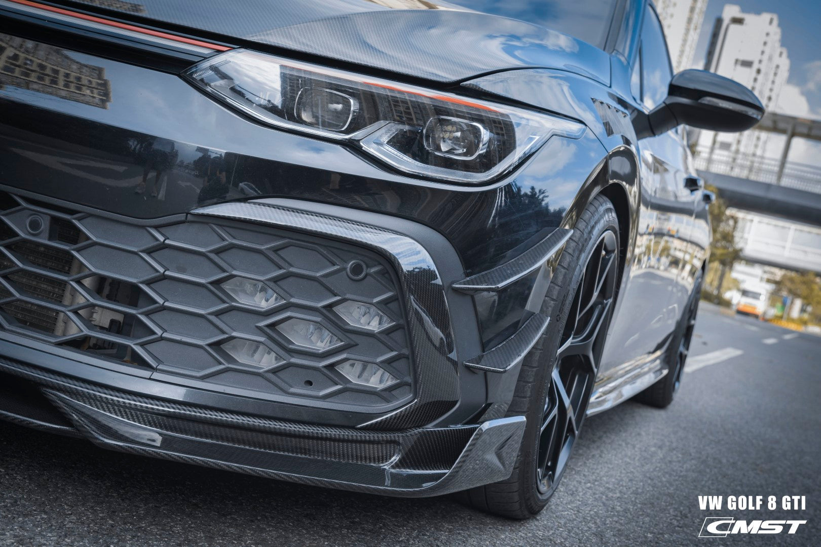 CMST Carbon Fiber Front Splitter for Volkswagen GTI MK8