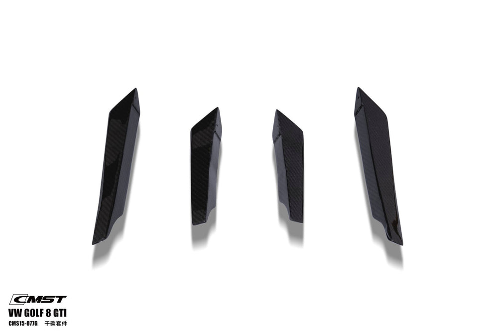 CMST Carbon Fiber Front Bumper Canards for Volkswagen GTI MK8