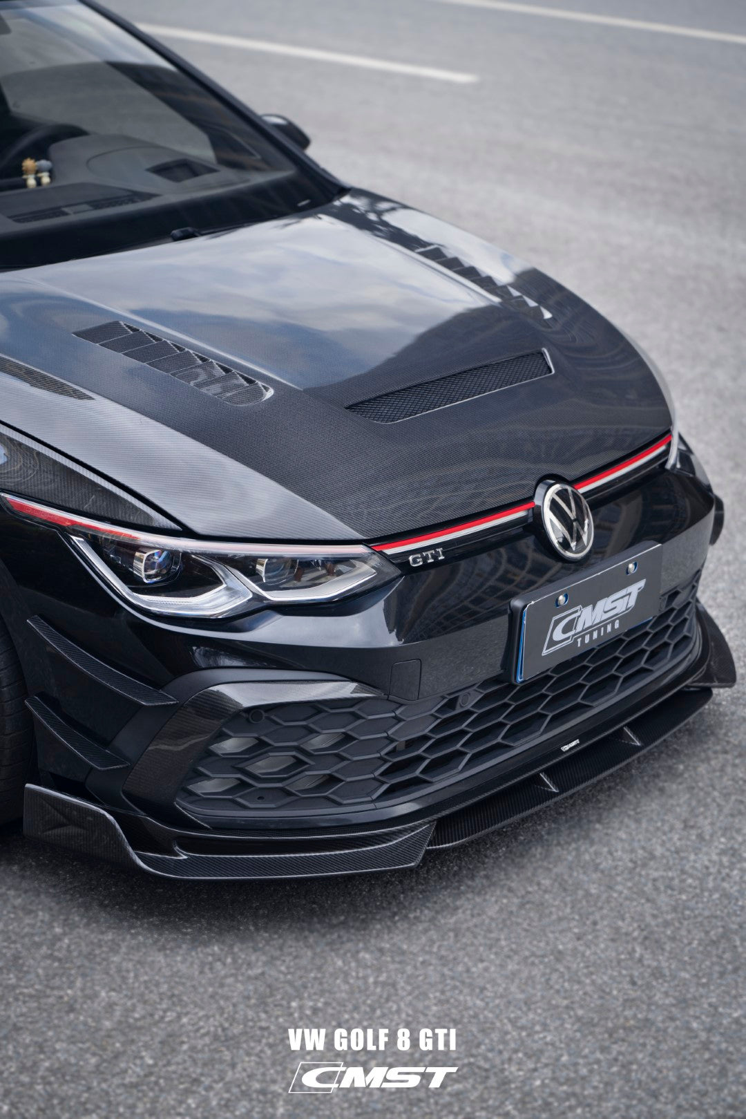 CMST Carbon Fiber Front Splitter for Volkswagen GTI MK8