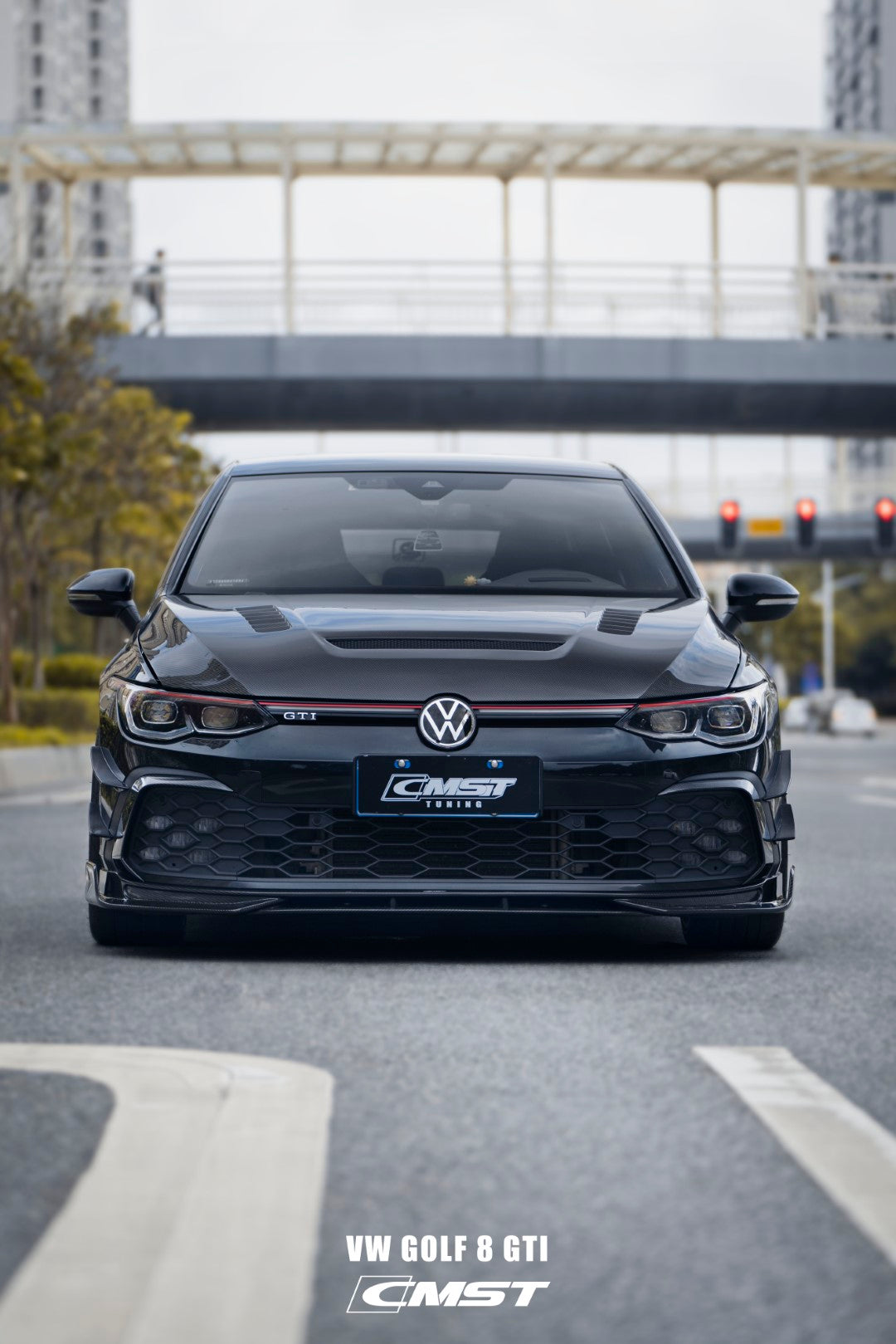 CMST Carbon Fiber Front Splitter for Volkswagen GTI MK8