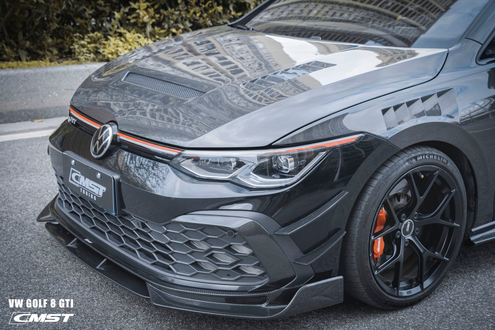 CMST Carbon Fiber Front Splitter for Volkswagen GTI MK8