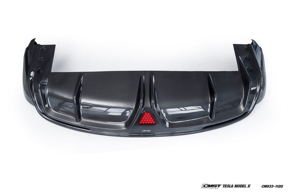 CMST Carbon Fiber Rear Diffuser for Tesla Model X 2022-ON