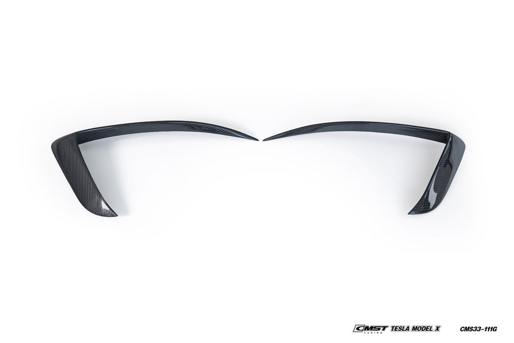 CMST Carbon Fiber Front Upper Valences for Tesla Model X 2022-ON