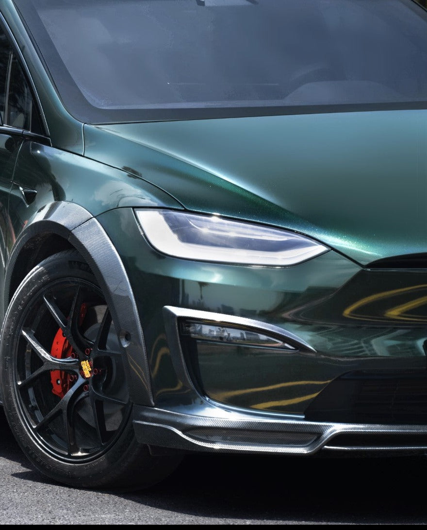 CMST Carbon Fiber Front Upper Valences for Tesla Model X 2022-ON