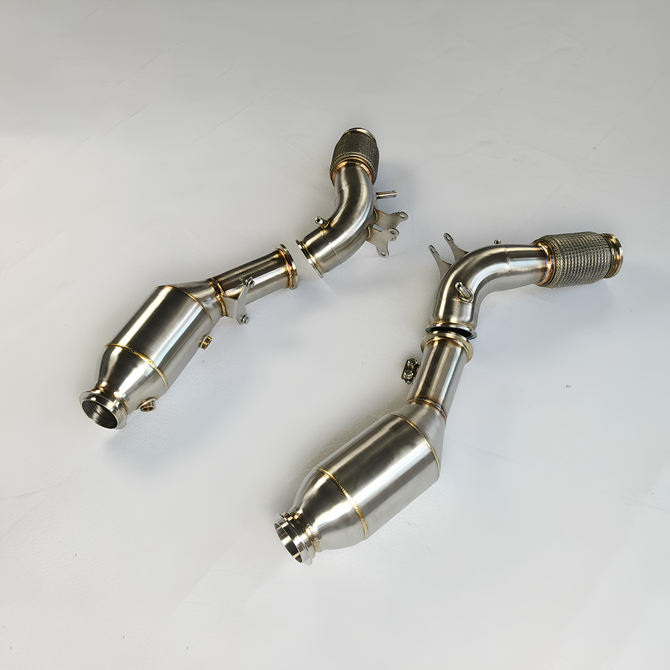 Rstype high ss304 catless exhaust downpipe for Maserati MC20 Cielo PrimaSerie 2020~UP 3.0T catless downpipe car Exhaust pipe