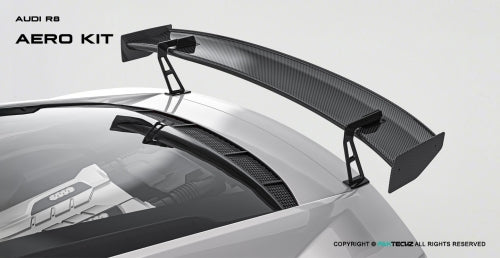 Paktechz Audi R8 Carbon Fiber Body Kit - Rear Spoiler