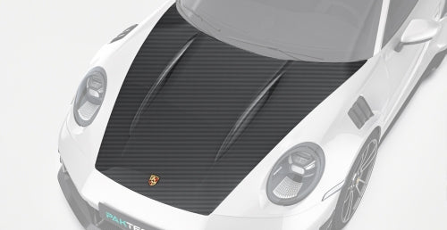 Paktechz Porsche 911 992 Turbo S Carbon Fiber Body Kit - Hood