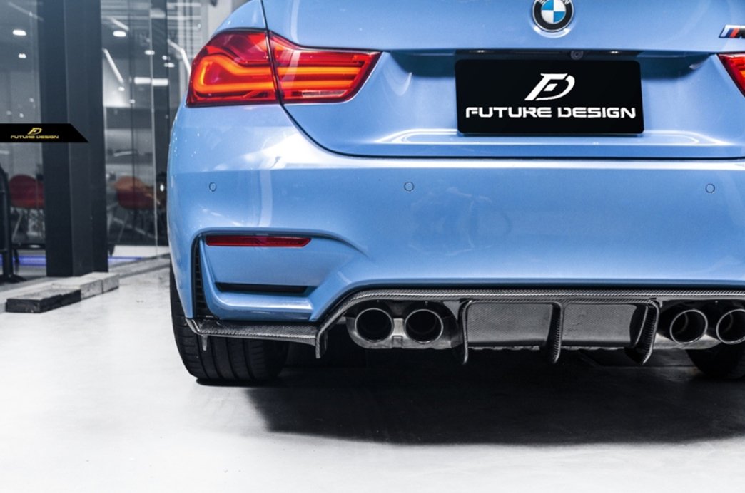 Future Design Carbon V Style Carbon Fiber Rear Diffuser for BMW F80 F82 F83 M3 M4