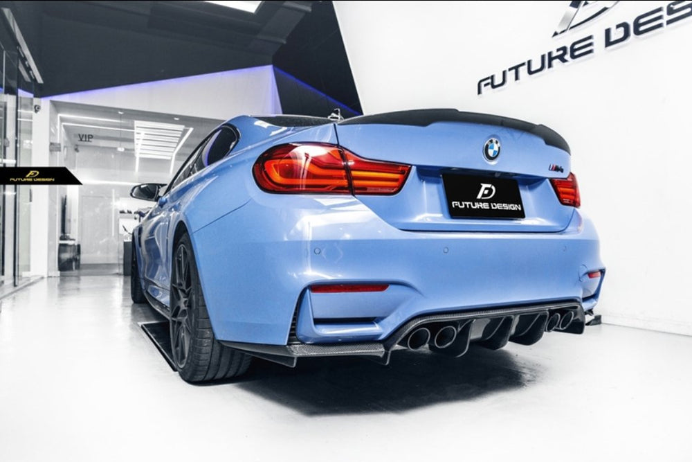 Future Design Carbon V Style Carbon Fiber Rear Diffuser for BMW F80 F82 F83 M3 M4