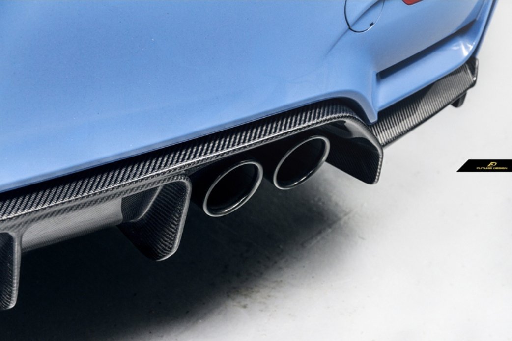 Future Design Carbon V Style Carbon Fiber Rear Diffuser for BMW F80 F82 F83 M3 M4
