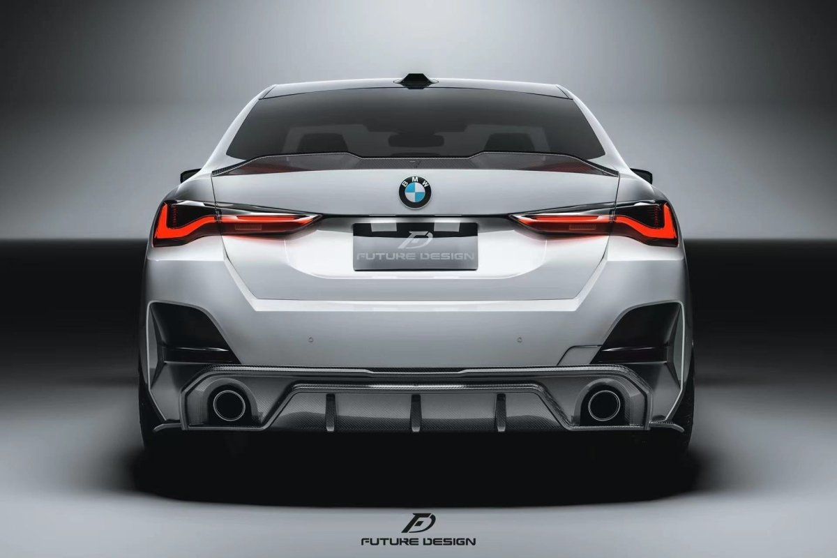 Future Design FD Carbon Fiber REAR DIFFUSER & REAR CANARDS for BMW 4 Series G26 Gran coupe M440i 430i
