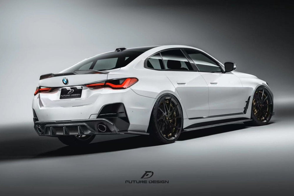 Future Design FD Carbon Fiber REAR DIFFUSER & REAR CANARDS for BMW 4 Series G26 Gran coupe M440i 430i