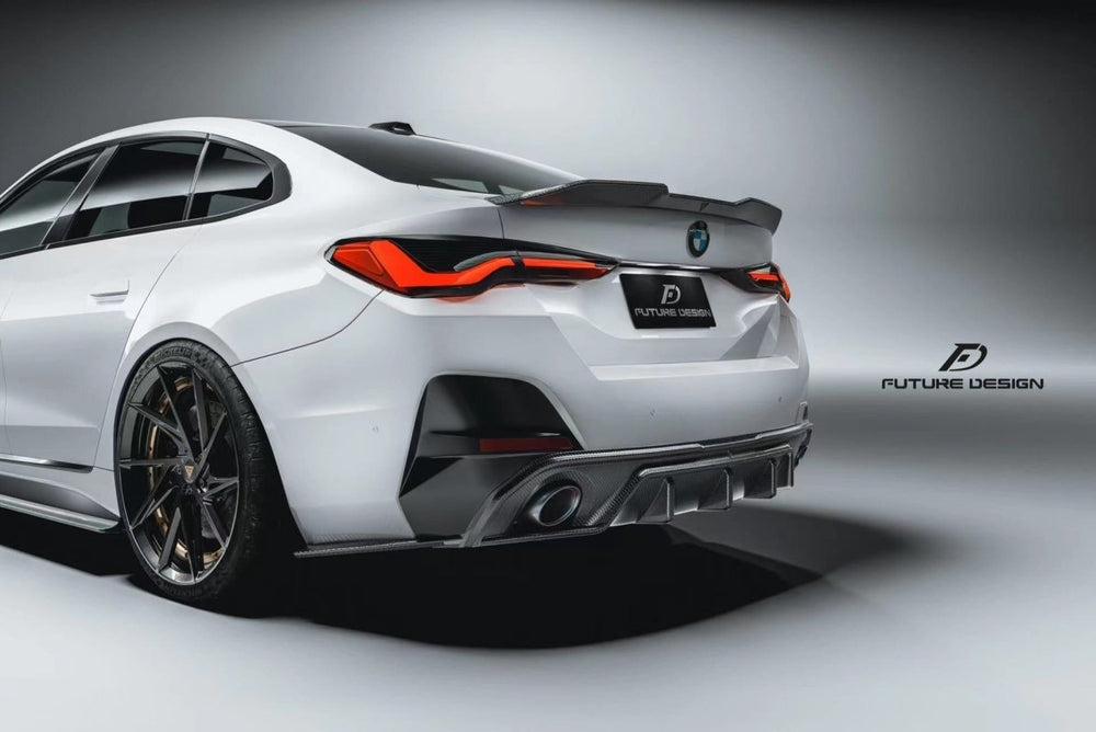 Future Design FD Carbon Fiber REAR DIFFUSER & REAR CANARDS for BMW 4 Series G26 Gran coupe M440i 430i