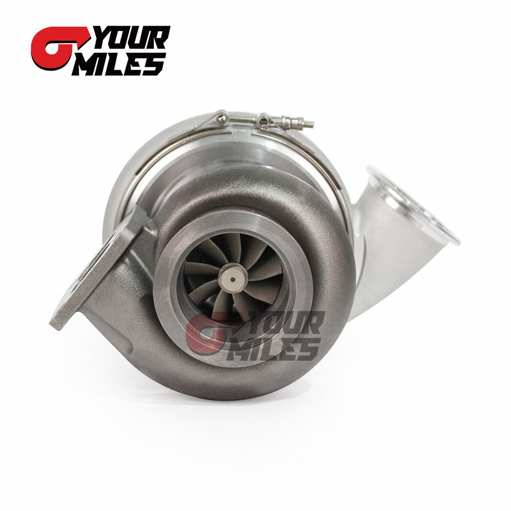 Yourmiles G42-1450 Billet Compressor Wheel Ceramic Dual Ball Bearing TurboCharger T4 1.15/1.25 0.85/1.01/1.15/1.28 Dual V-band Housing