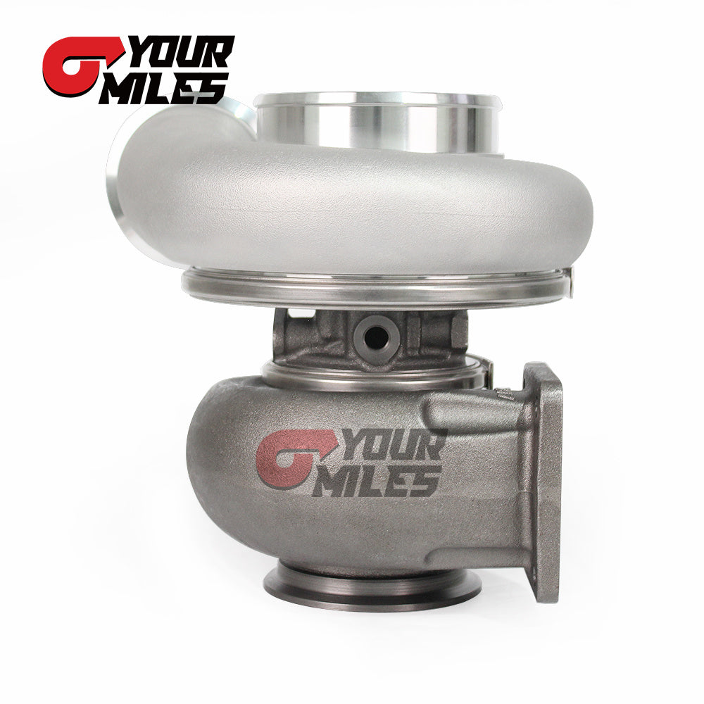 Yourmiles G42-1450 Billet Compressor Wheel Ceramic Dual Ball Bearing TurboCharger T4 1.15/1.25 0.85/1.01/1.15/1.28 Dual V-band Housing
