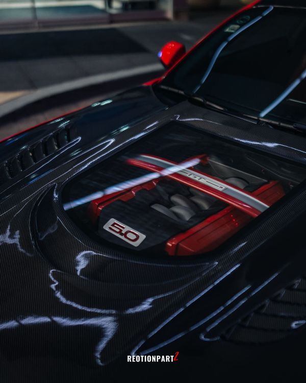 CMST Carbon Fiber Glass Transparent Hood for Ford Mustang S550.1 2015- 2017