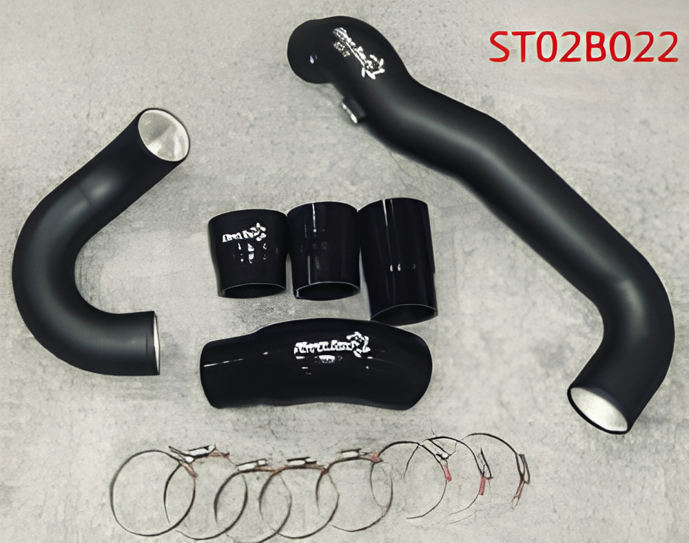 SnowTech Audi S4/S5 (B9) 3.0T Aluminum Alloy Turbo Pipe for EA839 3.0T B9 Models - Compatible with C8 A6/A7 3.0T and SQ5, Red/Black Options