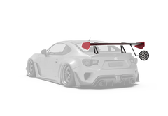 Robot Carbon Fiber or FRP Swan Neck Hammer GT Wing For Toyota 86 Subaru BRZ Scion FR-S