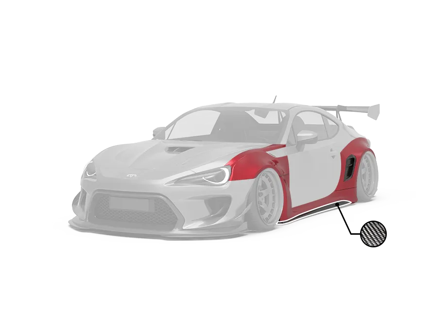 Robot Wheel Arches & Fenders & Side Skirts For Toyota 86 Subaru BRZ Scion FR-S