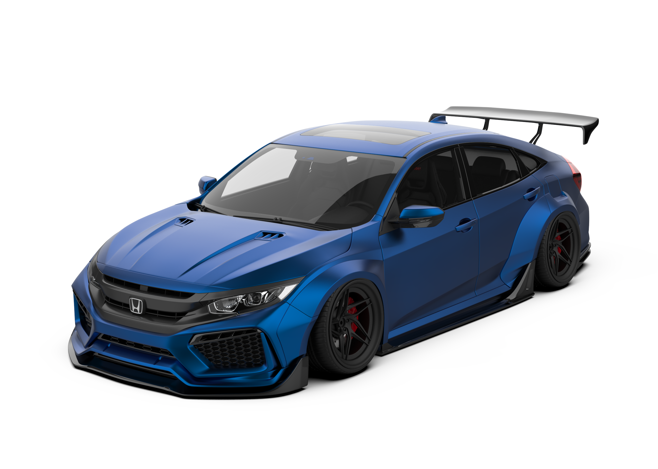 Robot Carbon Fiber Widebody Kit For Honda Civic 10th Gen