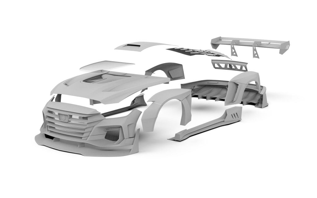 Robot "DAWN " Widebody Kit For Mustang S550 S550.2 2018-2022 Carbon Fiber