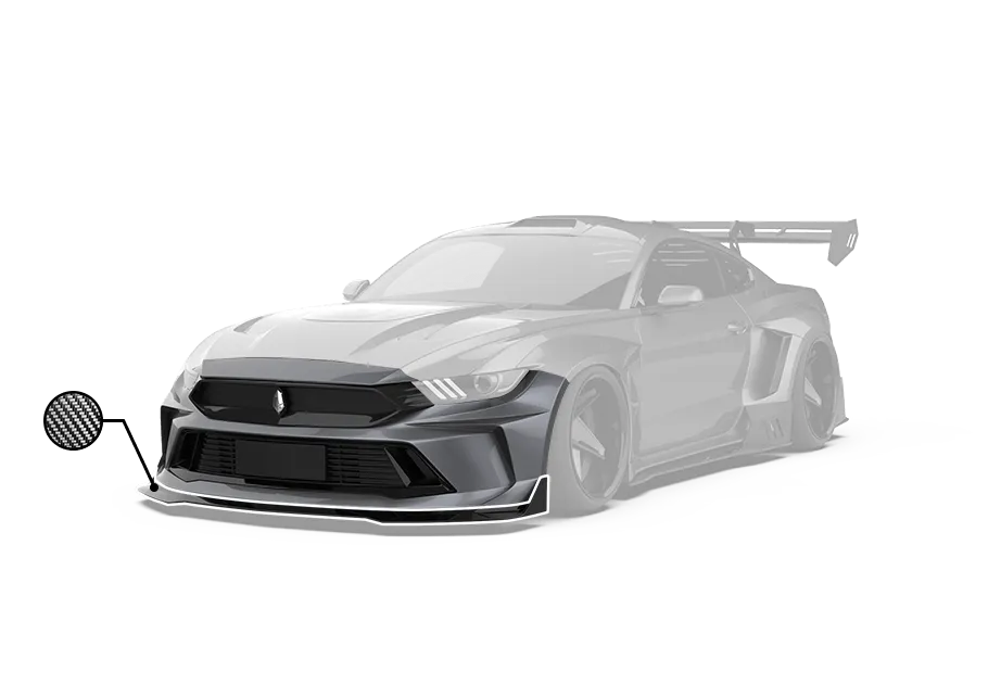 Robot "DUSK "Widebody Front Bumper & Lip For Mustang S550.1 S550.2 2015-2023