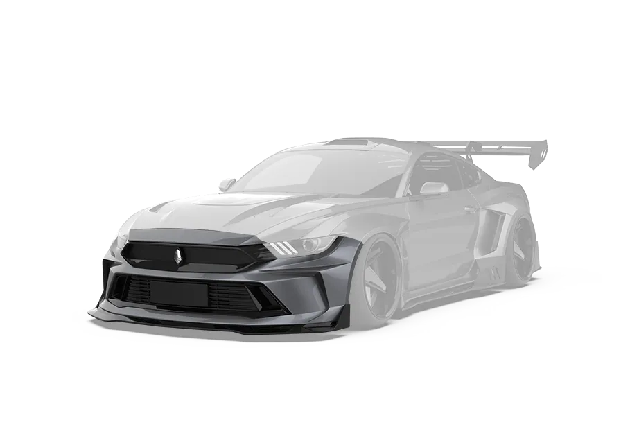 Robot "DUSK "Widebody Front Bumper & Lip For Mustang S550.1 S550.2 2015-2023