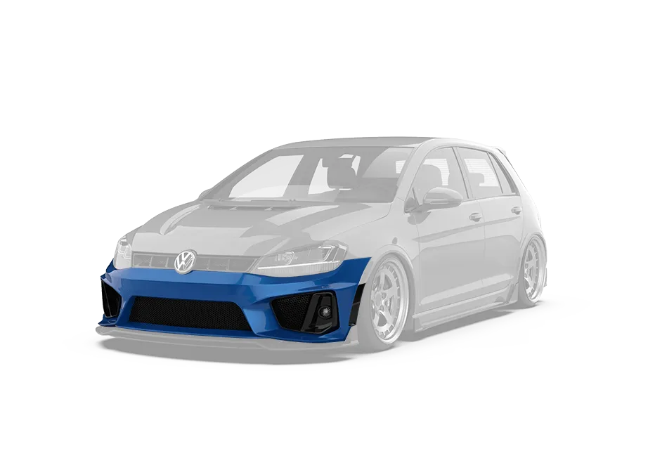 Robot Front Bumper & Lip For Volkswagen Golf & GTI & Golf R MK7 MK7.5