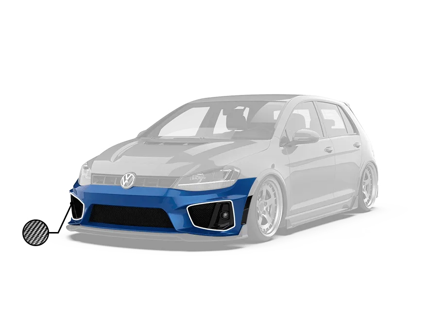 Robot Front Bumper & Lip For Volkswagen Golf & GTI & Golf R MK7 MK7.5