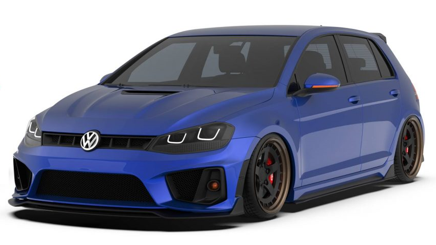 Robot Carbon Fiber Baby Widebody Kit For Volkswagen Golf / GTI / Golf R MK7 MK7.5