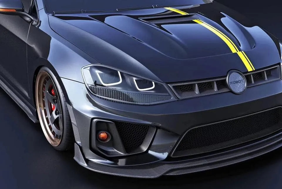 Robot Front Bumper & Lip For Volkswagen Golf & GTI & Golf R MK7 MK7.5